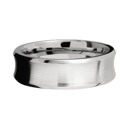 Lashbrook 10KT White Gold Band with Satin Polished Finish