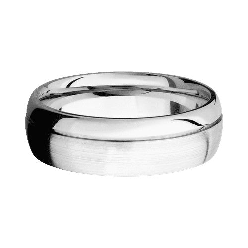 Lashbrook 10KT White Gold Band with Satin Polished Finish