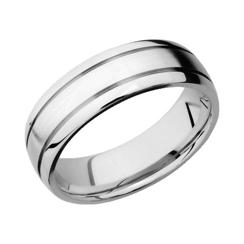 Lashbrook 10KT White Gold Band with Satin Polished Finish