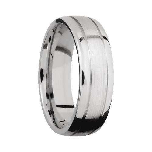 Lashbrook 10KT White Gold Band with Satin Polished Finish