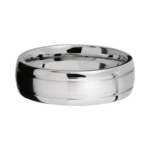 Lashbrook 10KT White Gold Band with Satin Polished Finish