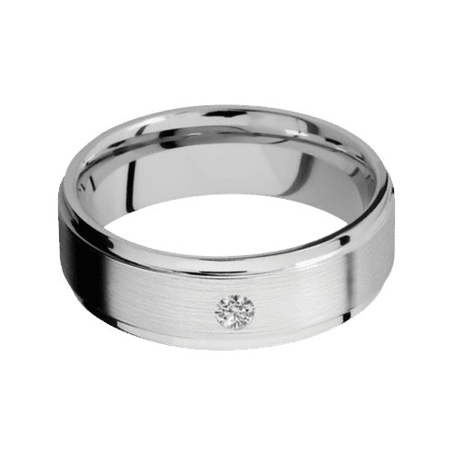 Lashbrook 10KT White Gold Band with Satin Polished Finish