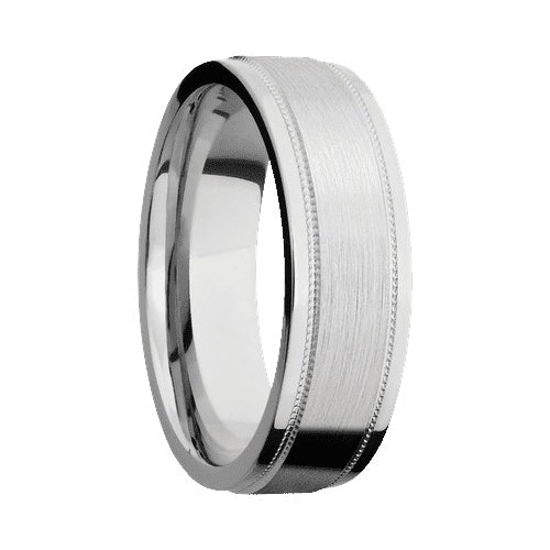 Lashbrook 10KT White Gold Band with Satin Polished Finish