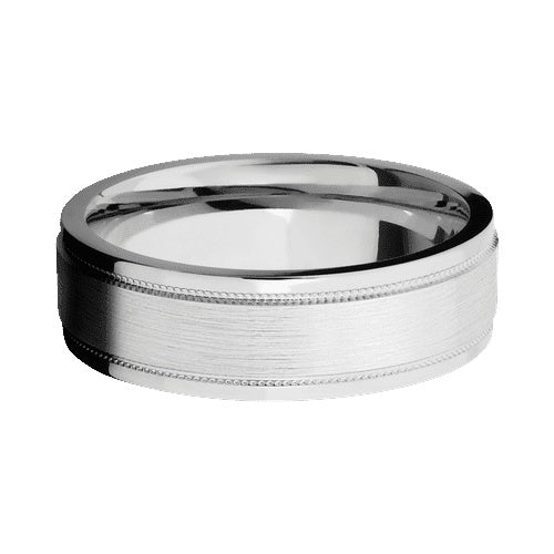 Lashbrook 10KT White Gold Band with Satin Polished Finish