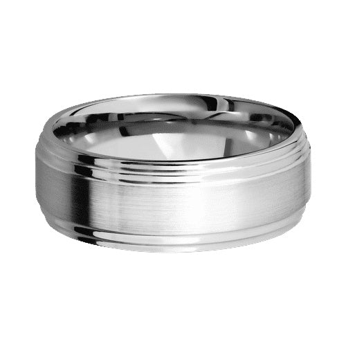 Lashbrook 10KT White Gold Band with Satin Polished Finish