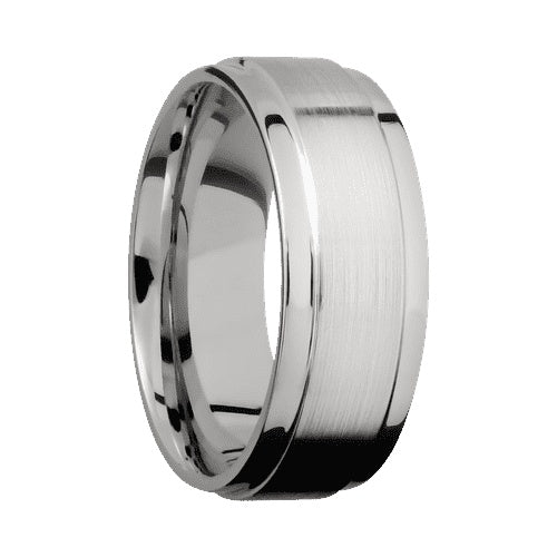Lashbrook 10KT White Gold Band with Satin Polished Finish