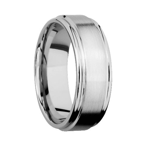 Lashbrook 10KT White Gold Band with Satin Polished Finish
