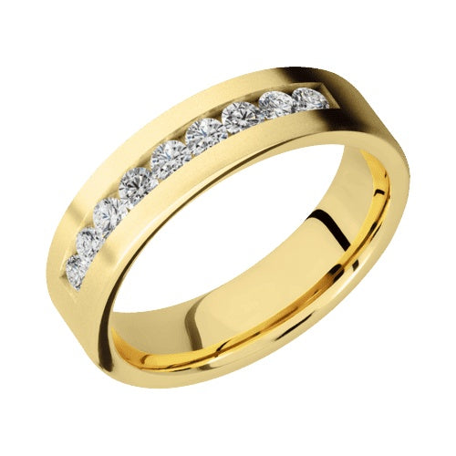 Lashbrook 10KT Yellow Gold Band with 0.63 CTW Lab Grown Diamonds