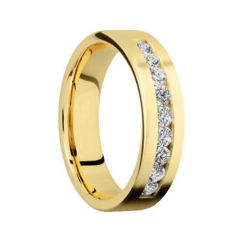 Lashbrook 10KT Yellow Gold Band with 0.63 CTW Lab Grown Diamonds