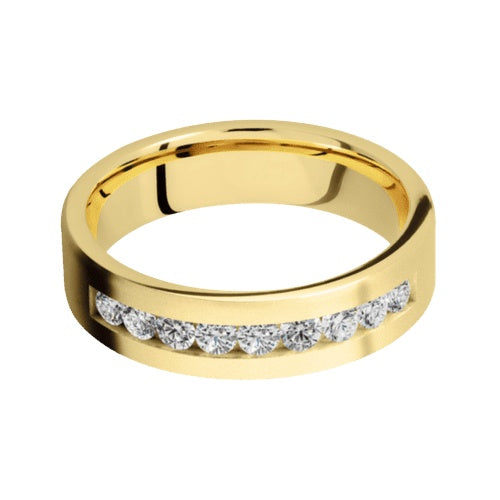 Lashbrook 10KT Yellow Gold Band with 0.63 CTW Lab Grown Diamonds