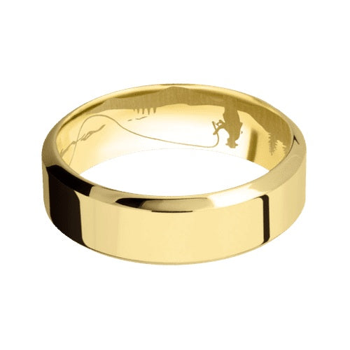 Lashbrook 10KT Yellow Gold Band with Polish Polished Finish