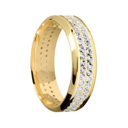 Lashbrook 10KT Yellow Gold Polish Polished Finish Band with 1.35 CTW Lab Grown Diamonds