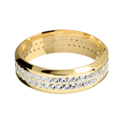 Lashbrook 10KT Yellow Gold Polish Polished Finish Band with 1.35 CTW Lab Grown Diamonds