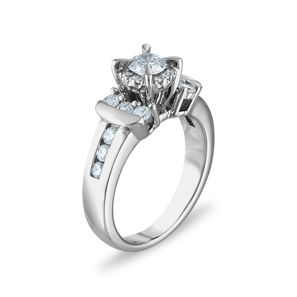 Signature Diamond Dreams 1 CTW Natural Diamond Engagement Ring in 14KT White Gold