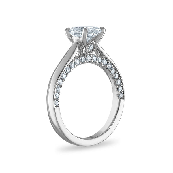 Signature EcoLove 2 CTW Lab Grown Diamond Solitaire Engagement Oval Ring in 14KT White Gold