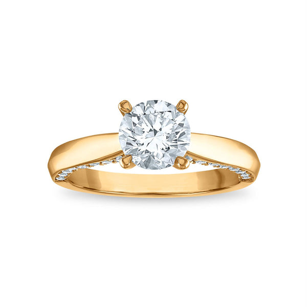 Signature EcoLove 2 CTW Lab Grown Diamond Solitaire Engagement Ring in 14KT Yellow Gold