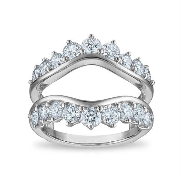 White Diamond Solitaire Ring in 14KT Gold
