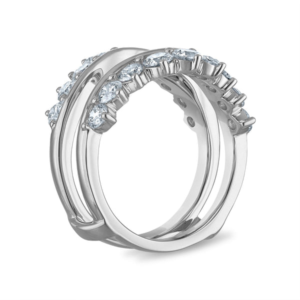 White Diamond Solitaire Ring in 14KT Gold