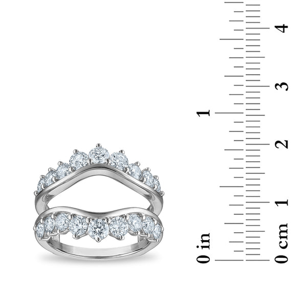White Diamond Solitaire Ring in 14KT Gold