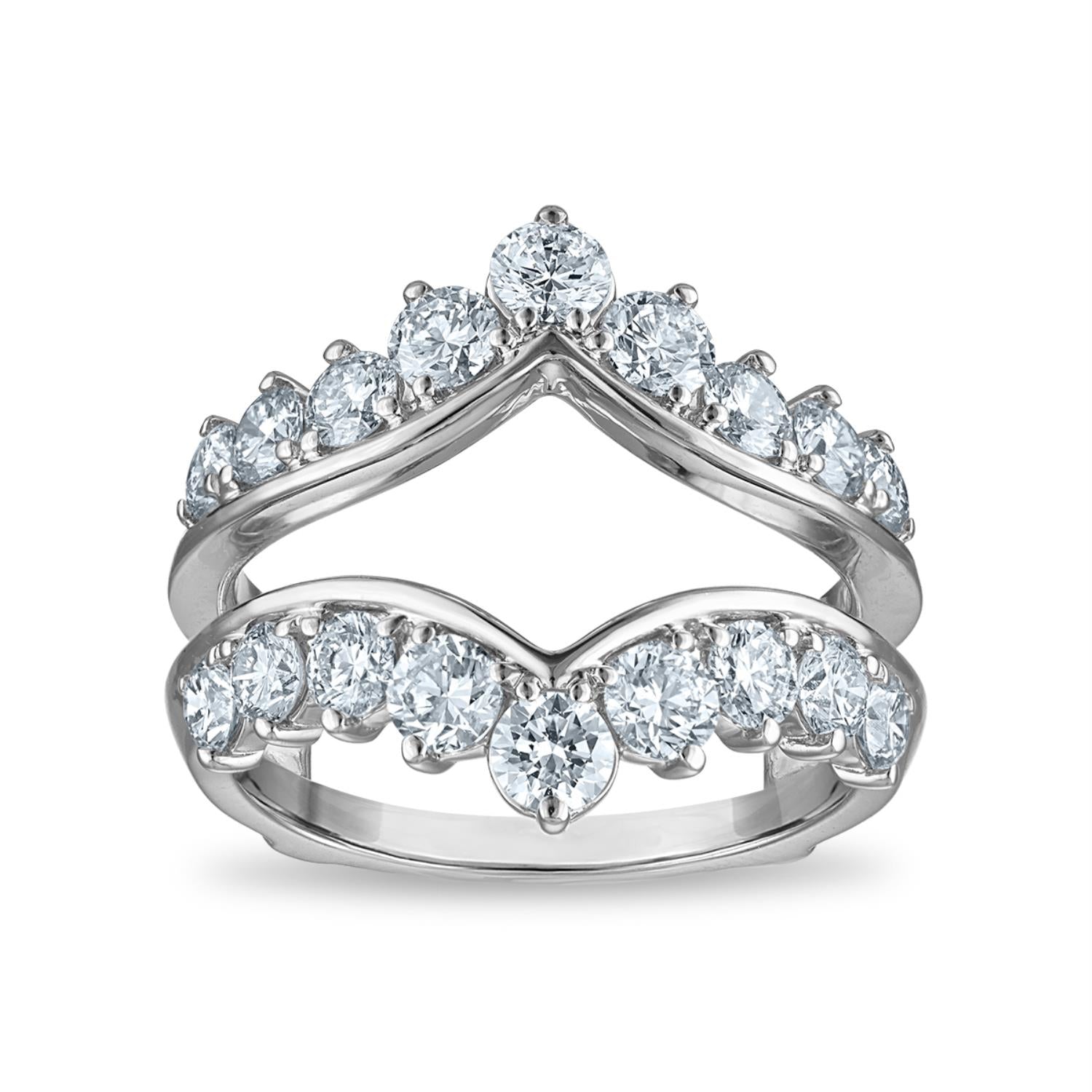 Signature EcoLove 2 CTW Lab Grown Diamond Ring Enhancer in 14KT White Gold