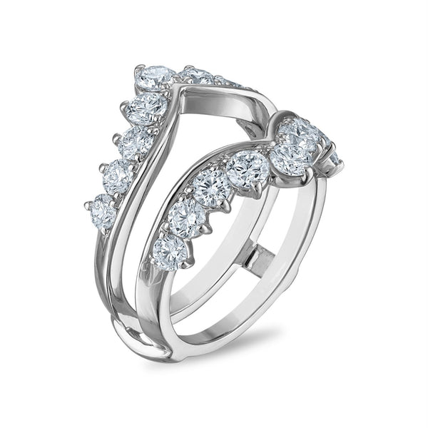 Signature EcoLove 2 CTW Lab Grown Diamond Ring Enhancer in 14KT White Gold