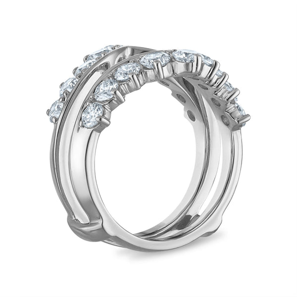 Signature EcoLove 2 CTW Lab Grown Diamond Ring Enhancer in 14KT White Gold