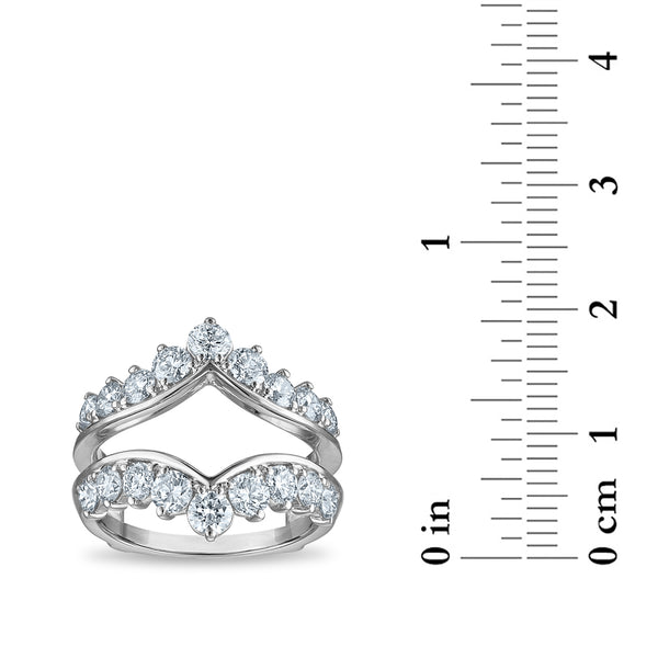 Signature EcoLove 2 CTW Lab Grown Diamond Ring Enhancer in 14KT White Gold
