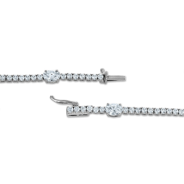 Signature EcoLove 5 CTW Lab Grown Diamond Tennis 7.25-inch Bracelet in 14KT White Gold