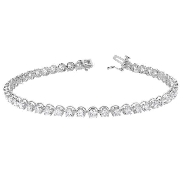 Signature EcoLove 5 CTW Lab Grown Diamond 7.25-inch Tennis Bracelet in 14KT White Gold