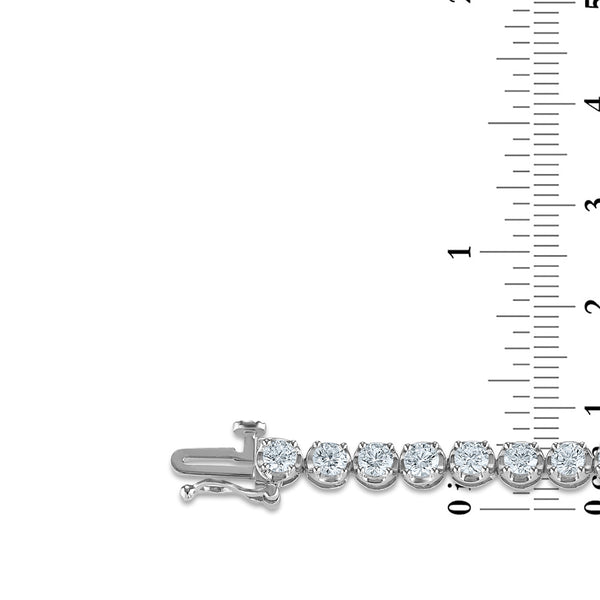 Signature EcoLove 5 CTW Lab Grown Diamond 7.25-inch Tennis Bracelet in 14KT White Gold