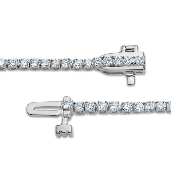 White Diamond Tennis Bracelet in 14KT Gold