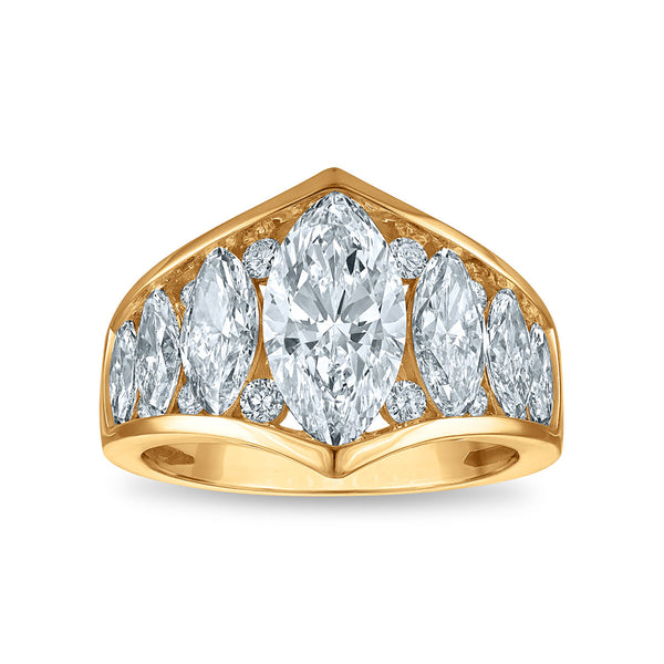 Signature EcoLove 4-1/2 CTW Lab Grown Diamond Fashion Ring in 14KT Yellow Gold