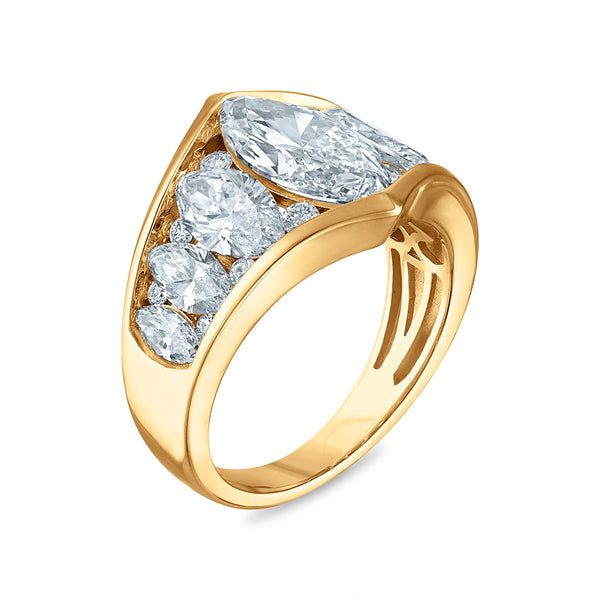 Signature EcoLove 4-1/2 CTW Lab Grown Diamond Fashion Ring in 14KT Yellow Gold