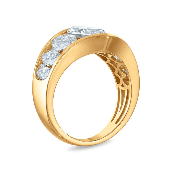 Signature EcoLove 4-1/2 CTW Lab Grown Diamond Fashion Ring in 14KT Yellow Gold