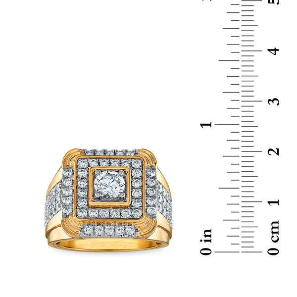 Signature EcoLove 2 1/2 CTW Lab Grown Diamond Fashion Ring in 14KT Yellow Gold