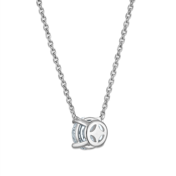 Signature EcoLove 1 CT Lab Grown Diamond Solitaire Necklace in 14KT White Gold