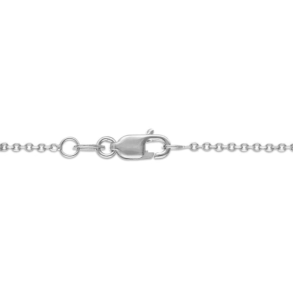Signature EcoLove 1 CT Oval Lab Grown Diamond Solitaire Necklace in 14KT White Gold