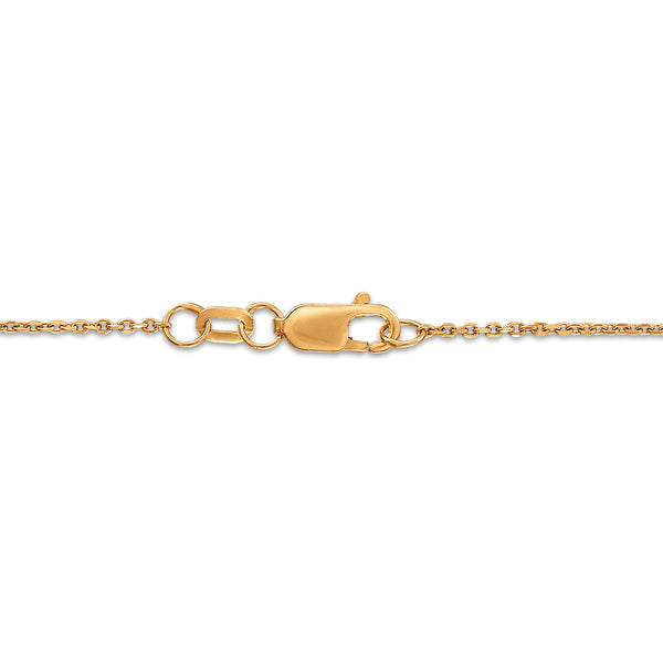 Signature EcoLove 1 CT Radiant Cut Lab Grown Diamond Solitaire Necklace in 14KT Yellow Gold