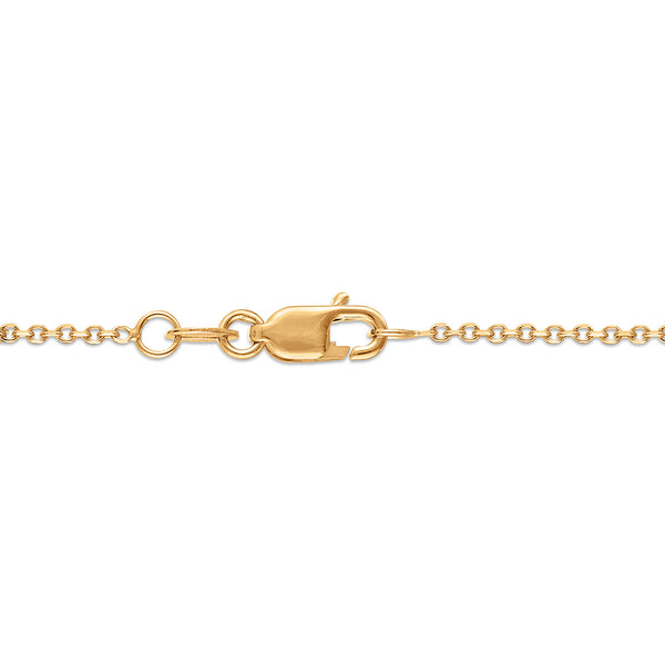 Signature EcoLove 1 CT Oval Lab Grown Diamond Solitaire Necklace in 14KT Yellow Gold