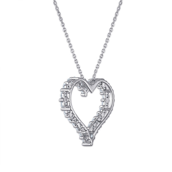 Signature EcoLove 1 CTW Lab Grown Diamond Heart Pendant in 14KT Gold