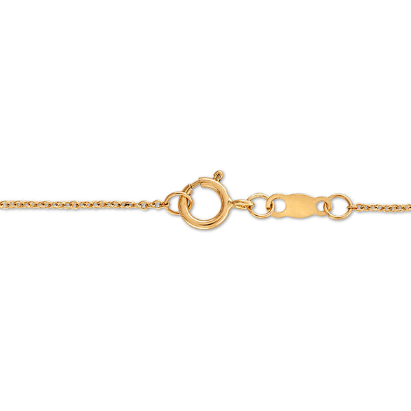 White Diamond Halo Pendant in 14KT Gold