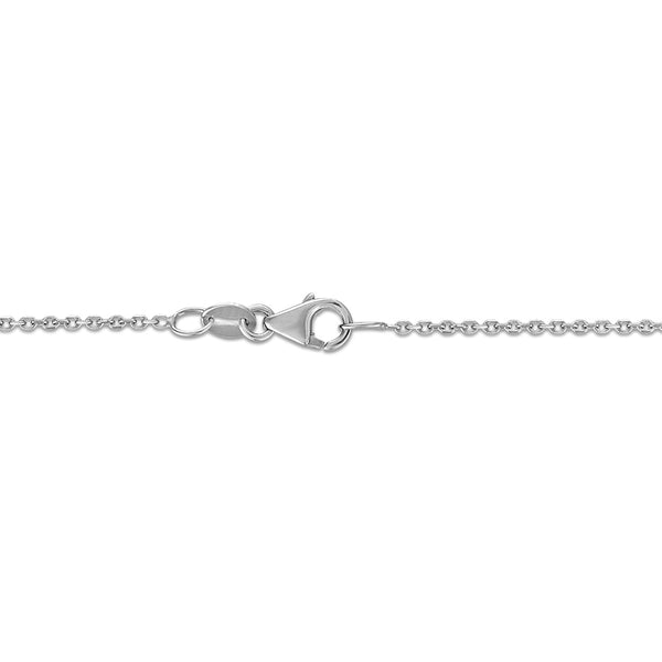 White Diamond Halo Pendant in 14KT Gold