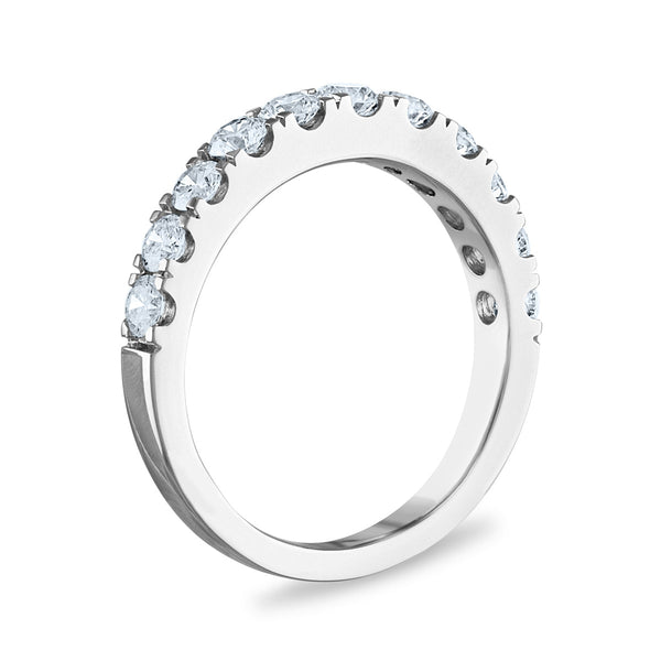 Signature EcoLove Diamond Dreams 5 CTW Lab Grown Diamond Halo Bridal Set Ring in 14KT White Gold
