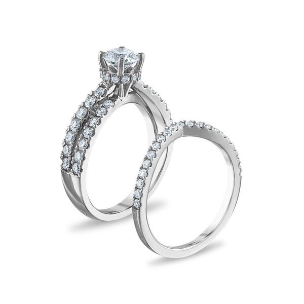1-3/4 CTW Lab Grown Diamond Bridal Set in 14KT White Gold