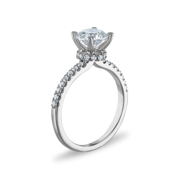 1-3/4 CTW Lab Grown Round Lab Grown Diamond Bridal Set in 14KT White Gold
