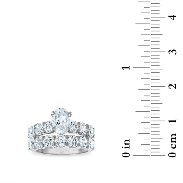 Signature EcoLove Diamond Dreams 4 3/4 CTW Lab Grown Diamond Classic Bridal Set in 14KT White Gold