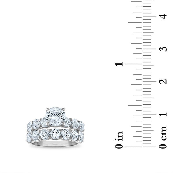 Signature EcoLove Diamond Dreams 4-3/4 CTW Lab Grown Diamond Classic Bridal Set in 14KT White Gold