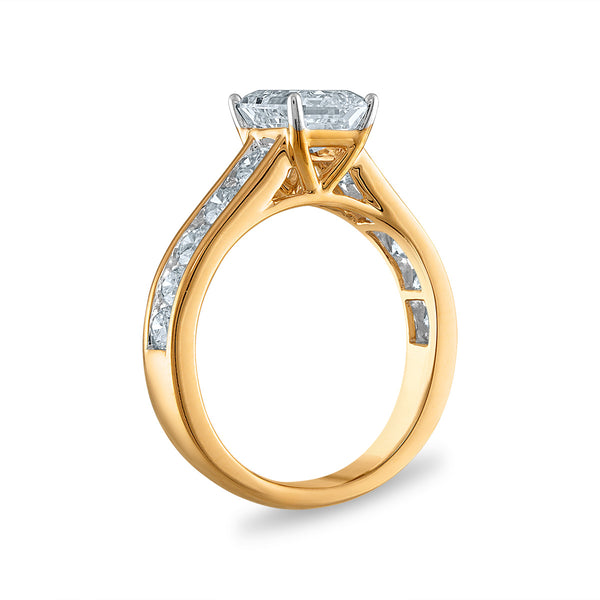 Signature EcoLove Diamond Dreams 4 CTW Lab Grown Diamond Bridal Set in 14KT Yellow Gold