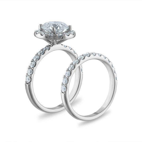 Signature EcoLove Diamond Dreams 3-1/3 CTW Lab Grown Diamond Bridal Set in 14KT White Gold