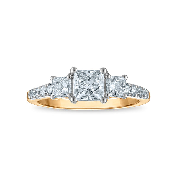 Signature EcoLove 1-1/2 CTW Three Stone Ring